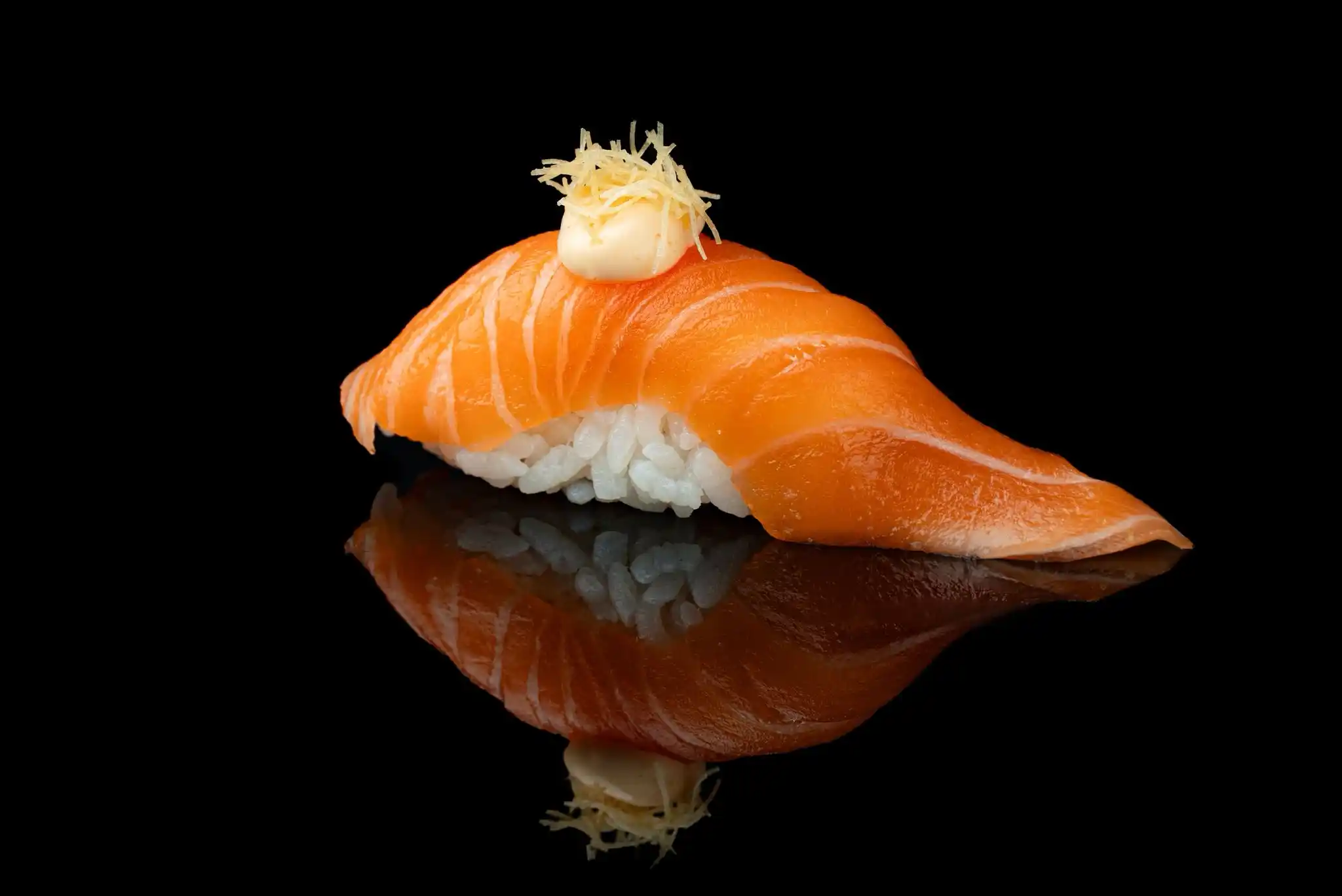 Crispy Salmon Nigiri